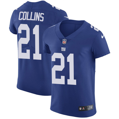 Nike Giants #21 Landon Collins Royal Blue Team Color Men's Stitched NFL Vapor Untouchable Elite Jersey